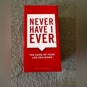 NWOT Never Have I Ever Card Game